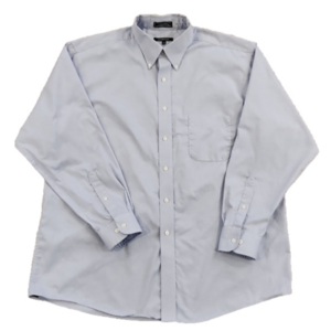 3/$20 George Light Blue Wrinkle Free Pinpoint Oxford Button-Up Shirt